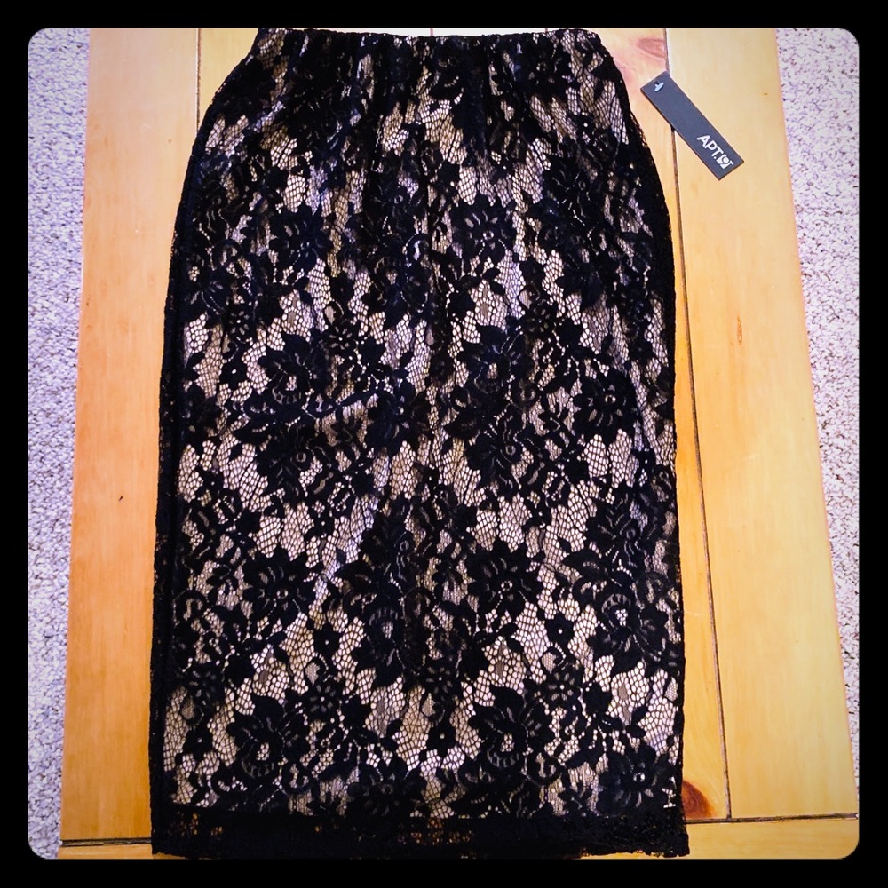 Apt. 9 black lace pencil skirt size XS